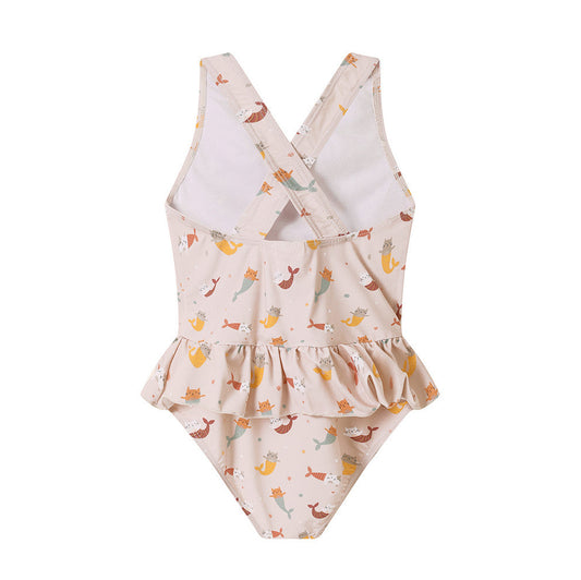 Bañador Cruzado con Volantes Mermaid Cats - Monnëka