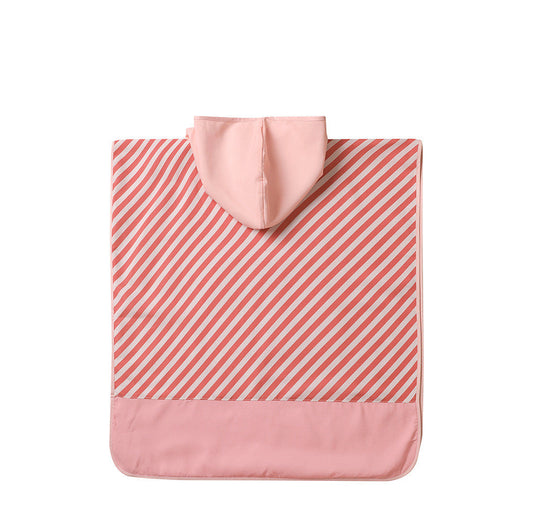 Poncho de Playa Stripes Bloom & Blush - Monnëka