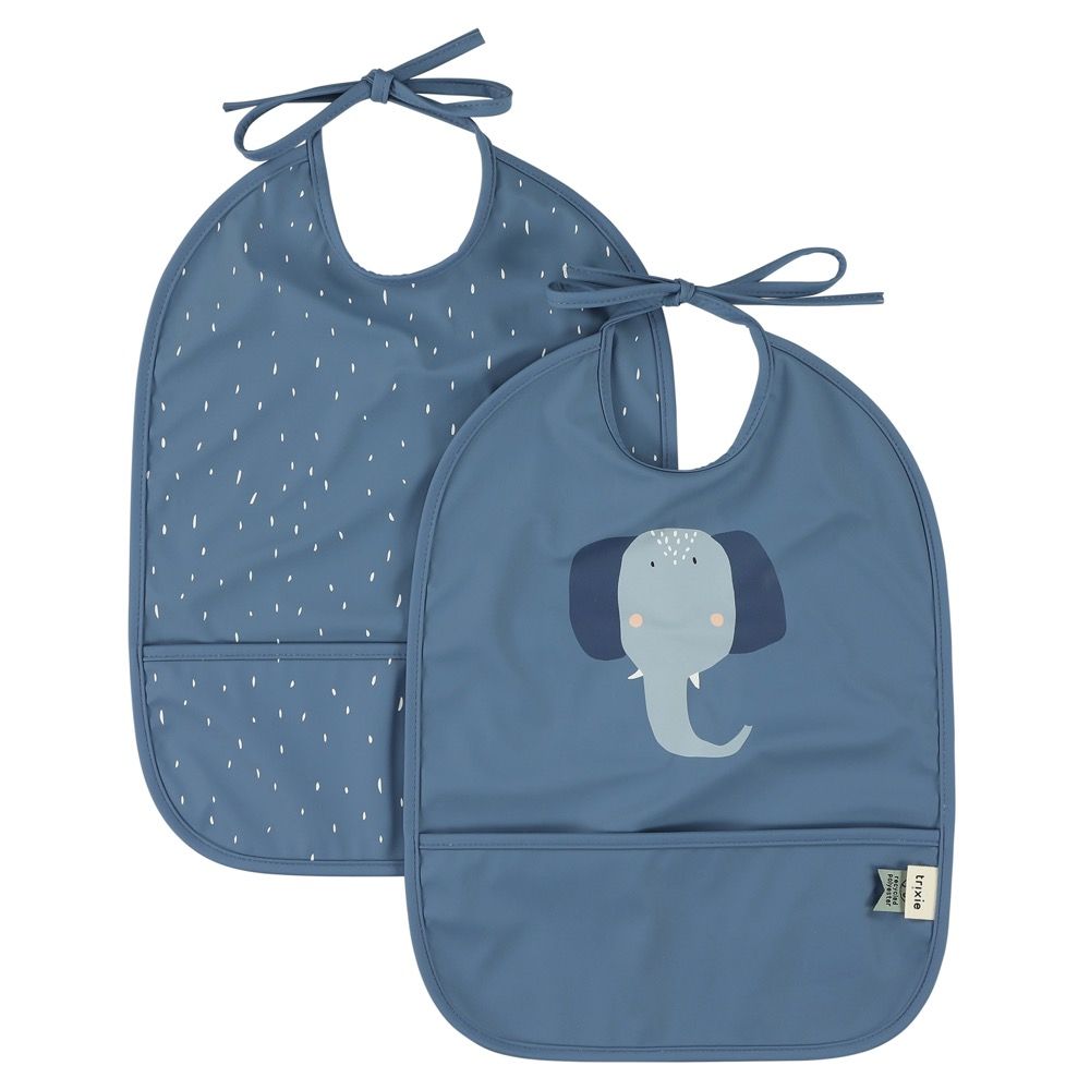 Babero impermeable pack2 Mrs. Elephant - Trixie