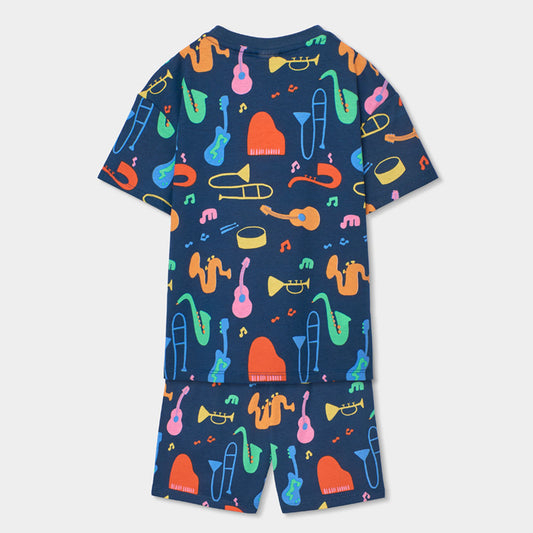 Pijama niño punto instrumentos musicales - Boboli