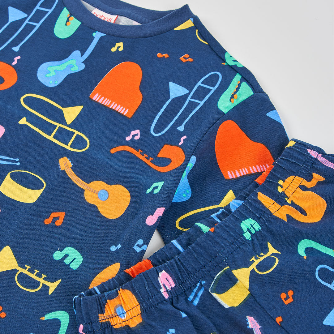Pijama niño punto instrumentos musicales - Boboli