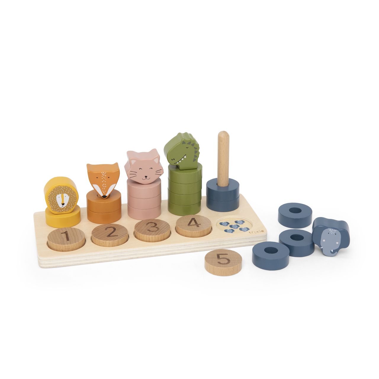 Puzle de madera para contar del 0-5 - Trixie