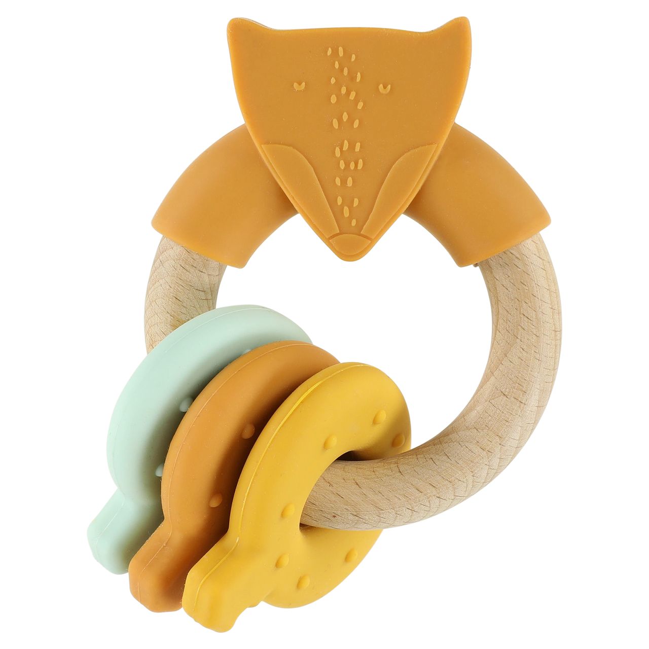 Anilla de actividades de silicona y madera Mr. Fox - Trixie