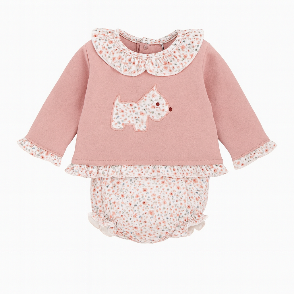 Conjunto ranita niña felpa Floresta - Babidu