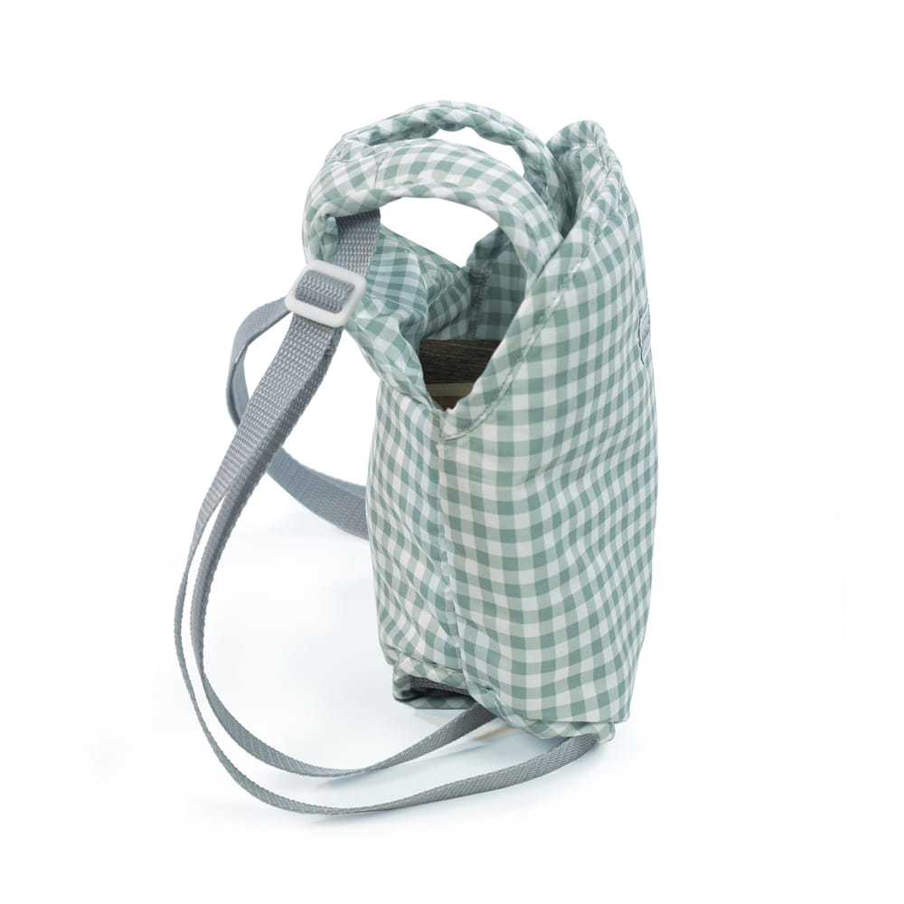 Mochila portabebé Tom Vichy Verde - Pasito a Pasito