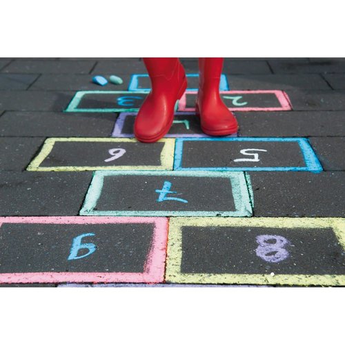 Tizas jumbo colores surtidos 6 unidades