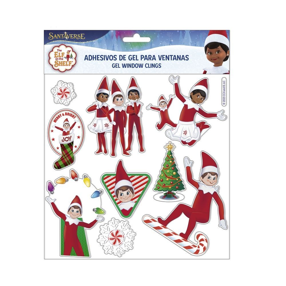 Pegatinas de gel para ventana - Elf on the Shelf