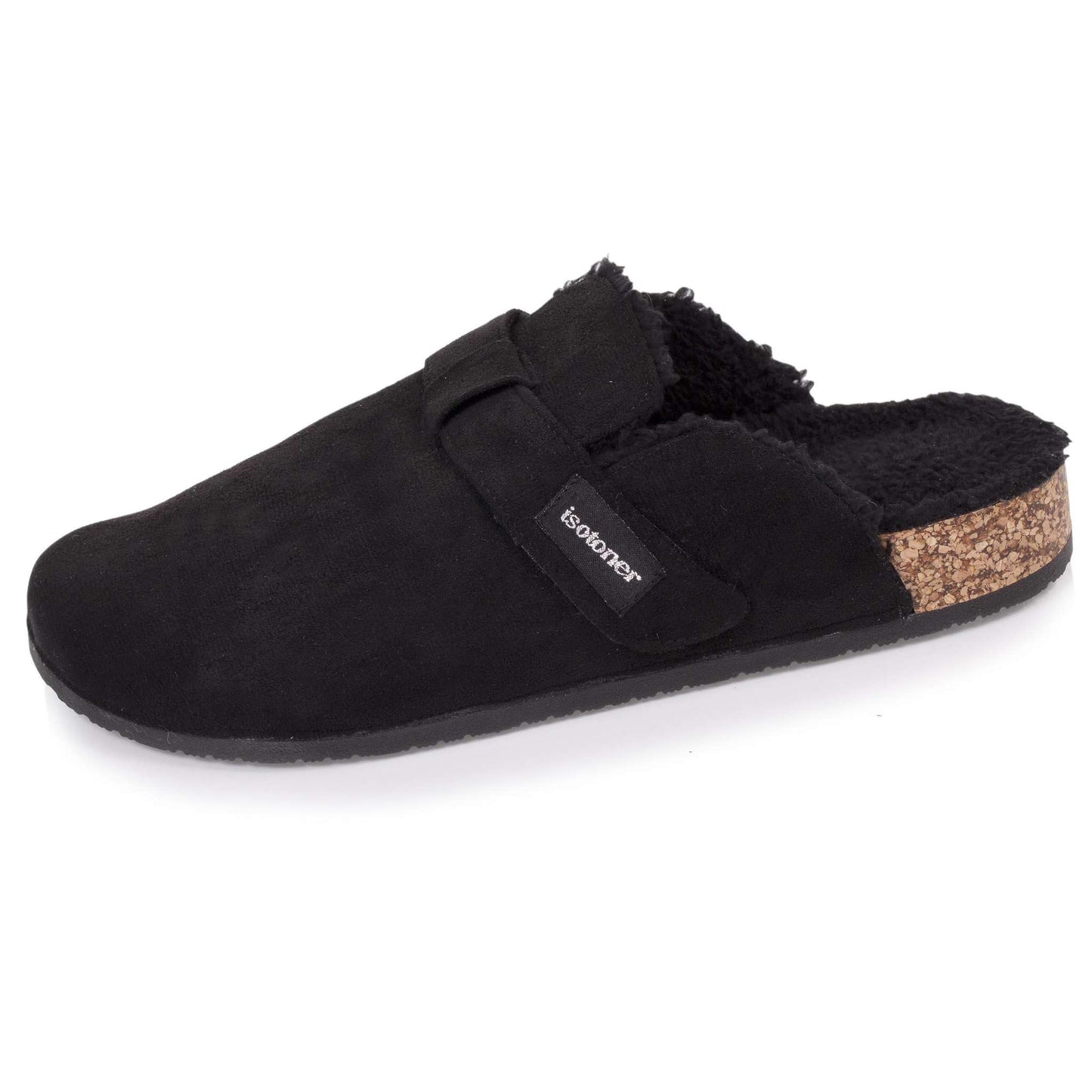 Zueco negro jaspeado Isotoner