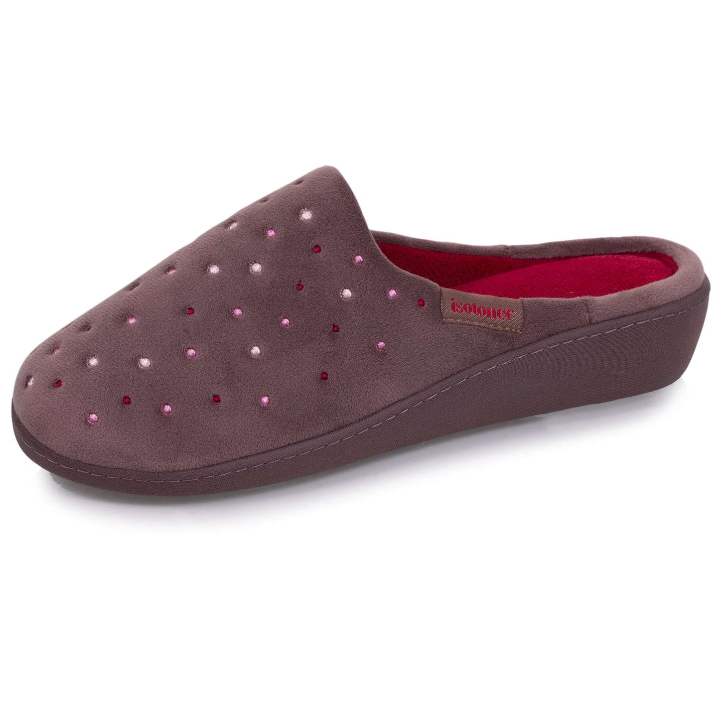 Zapatillas de casa Mujer tacón topo - Isotoner