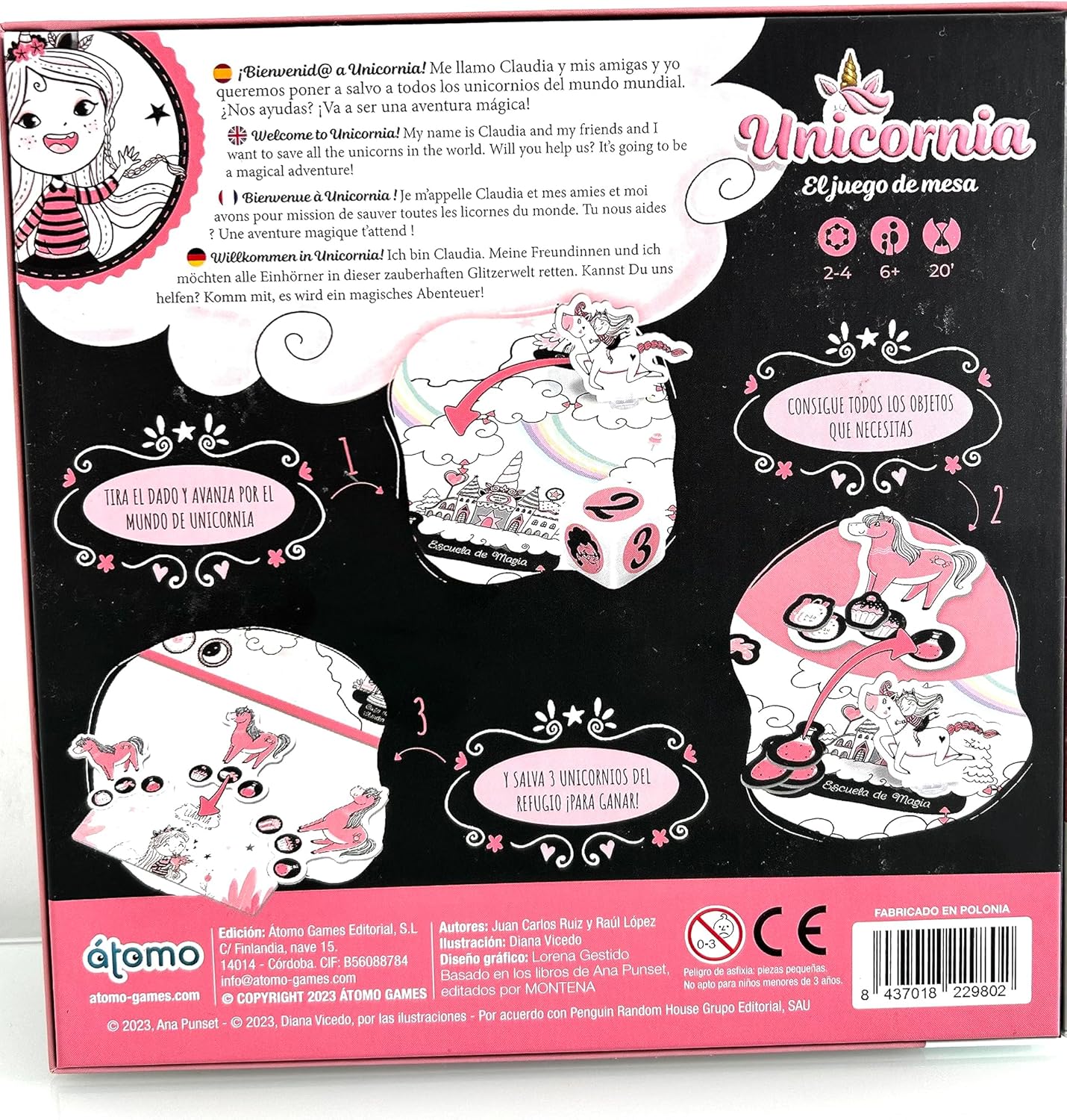 Unicornia Juego de mesa Átomo