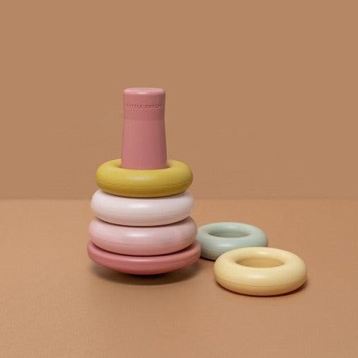 Anillos encajables rosa