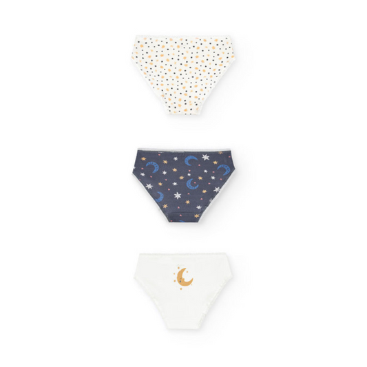 Pack braguitas estampadas azul Stars - Boboli