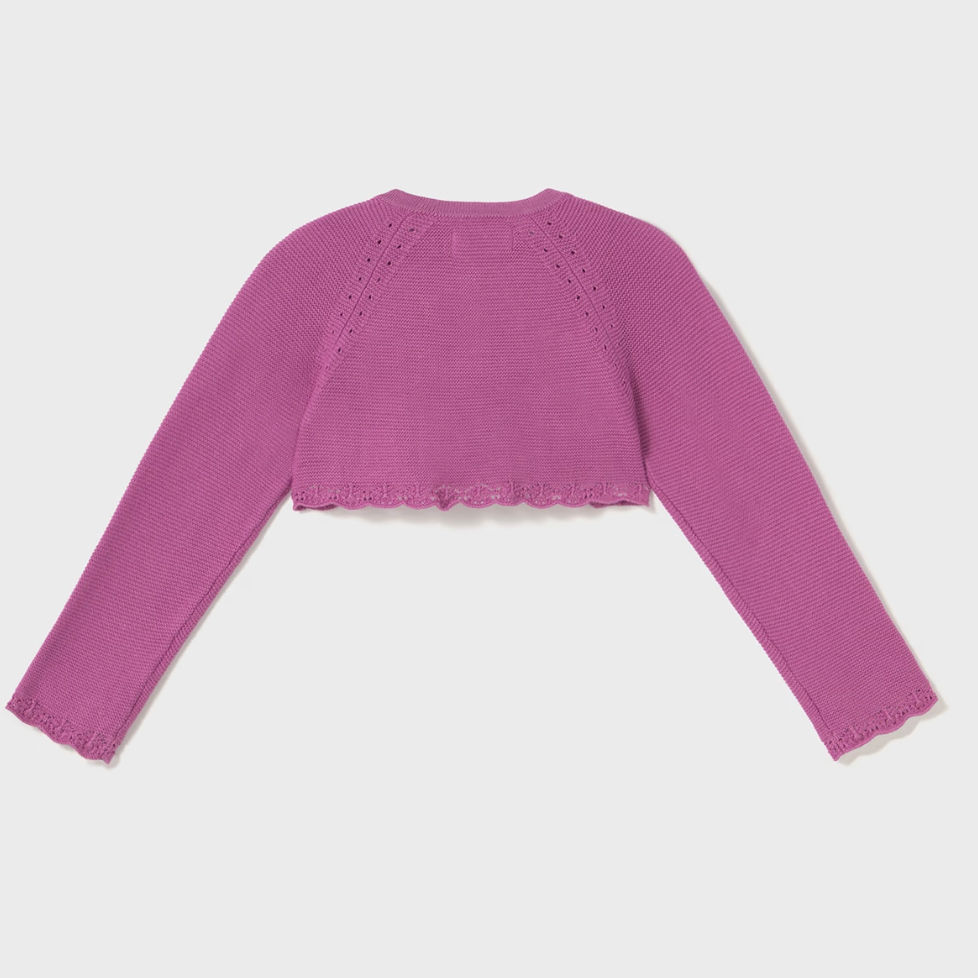 Rebeca bolero tricot orquidea Mayoral