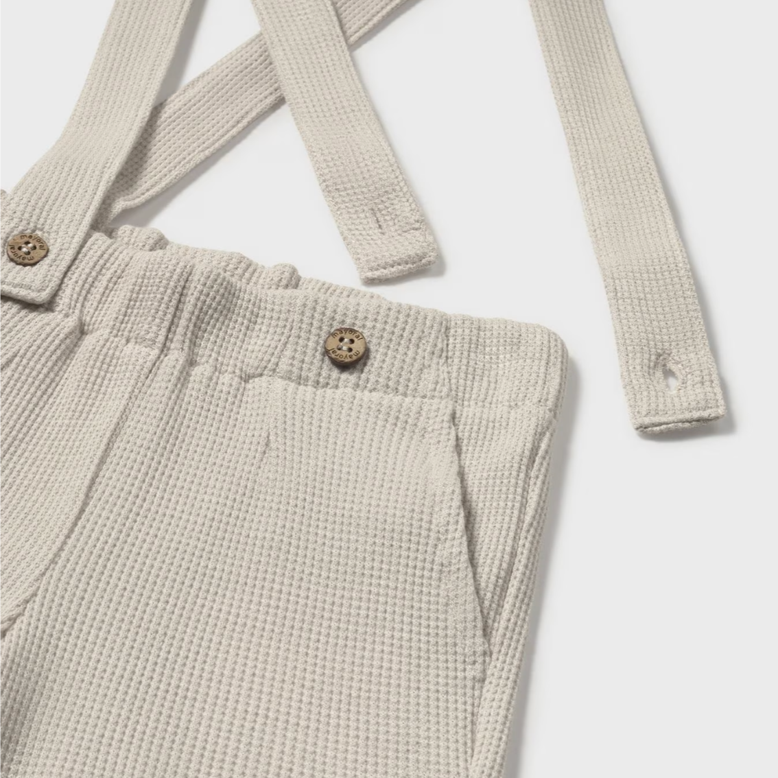 Bermudas con tirantes hueso - Mayoral