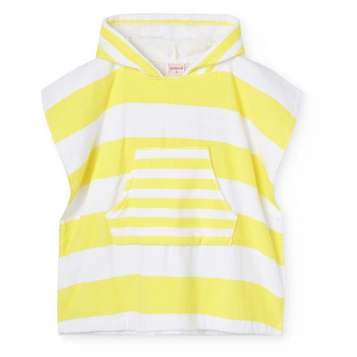 Poncho toalla rayas amarillas - Boboli