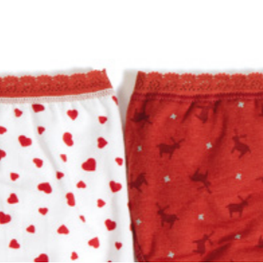 Braga Brislip Coquette Gift rojo pack-2 - Janira