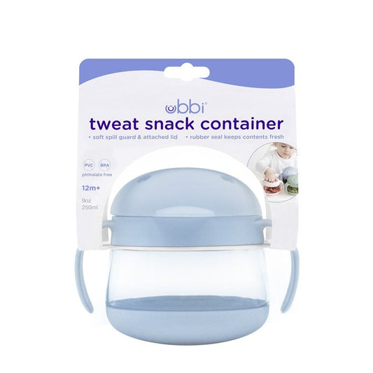 Contenedor de snacks azul Ubbi
