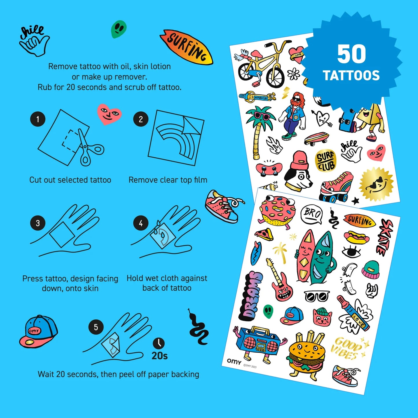 Tattoos Surf & Skate - Omy