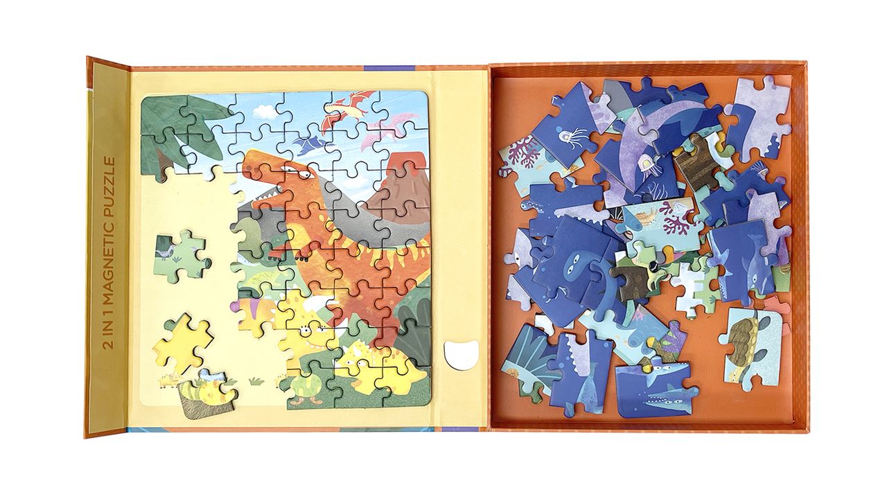 Puzzle magnético 2 en 1 Dinosaurios MierEdu