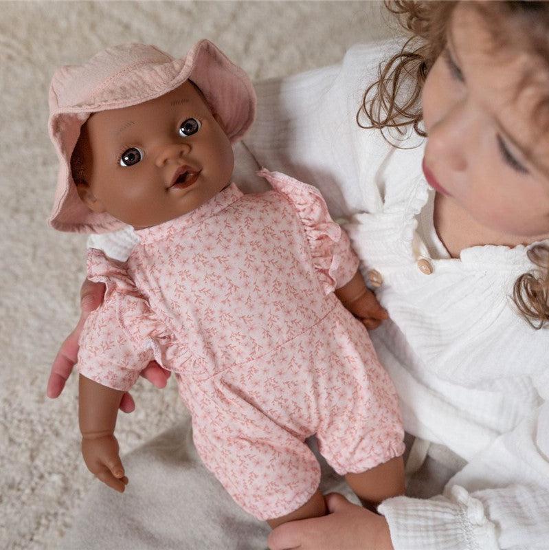 Ropita muñeca rosa flores Little Dutch