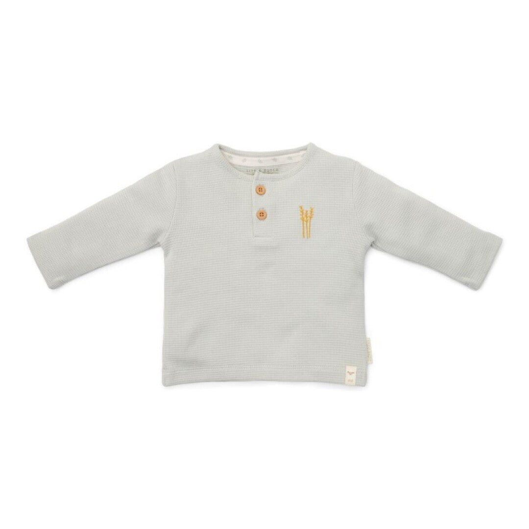 Camisa waffle verde Little Dutch