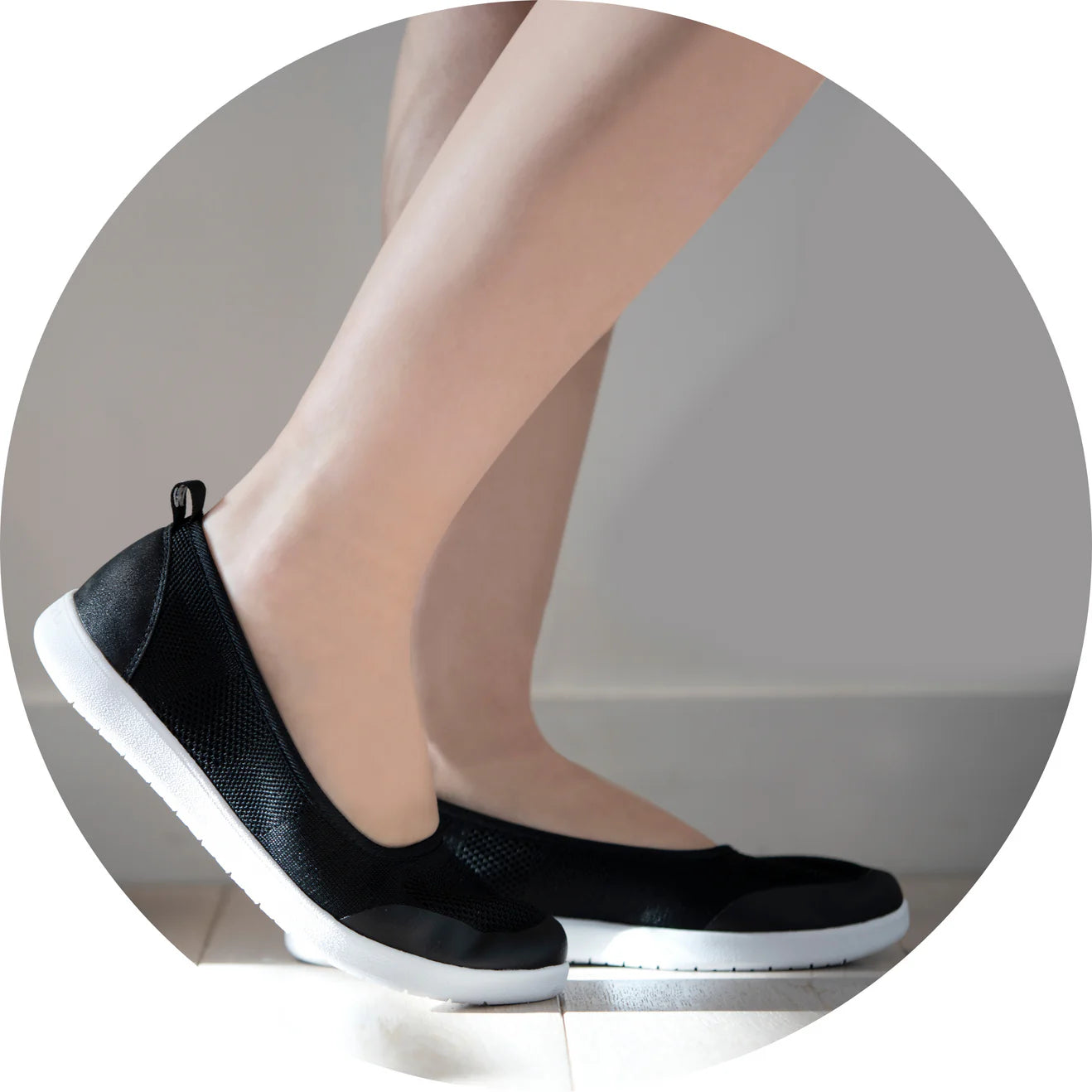 Bailarinas slip-on Mujer Negro