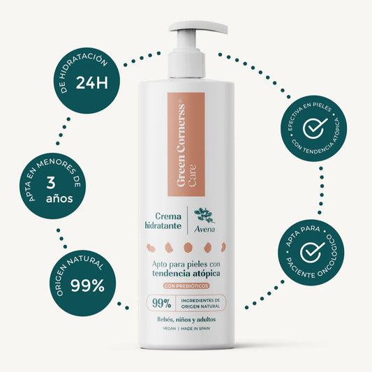 Crema hidratante de avena 280ml - Green Cornerss