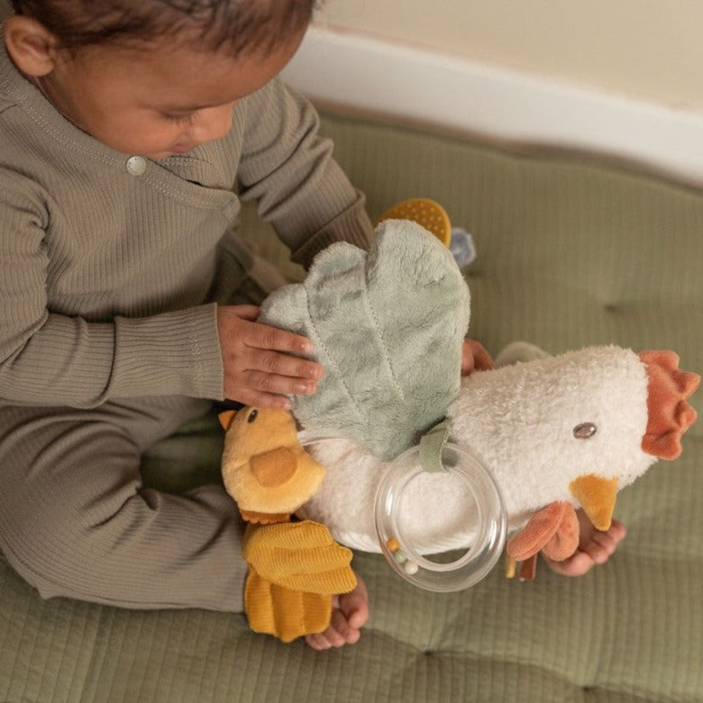 Gallina actividades 25cm Pequeña Granja - Little Dutch