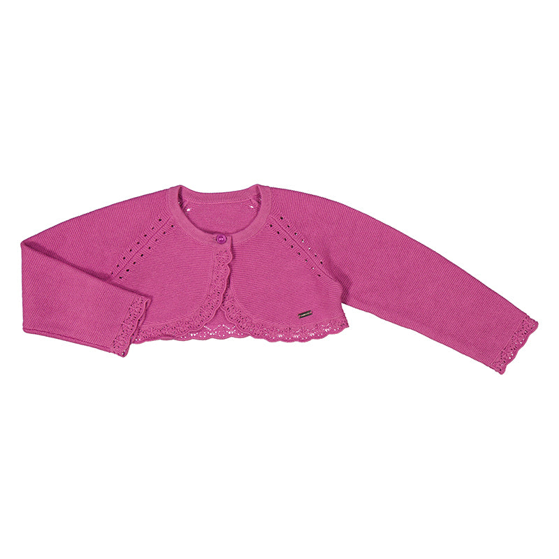 Rebeca bolero tricot orquidea Mayoral