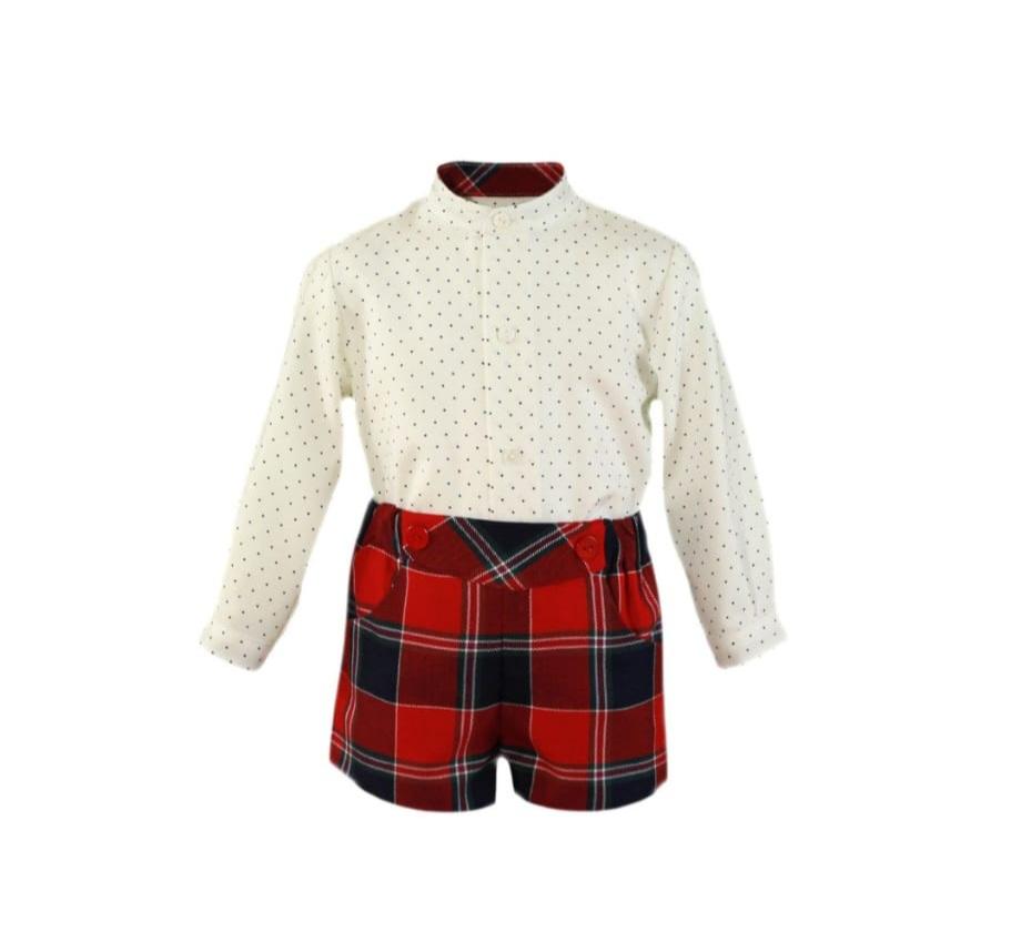 Conjunto bebe topos azul Miranda