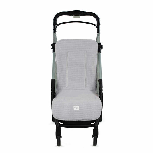 Colchoneta I Love vichy gris lisa - Walking Mum