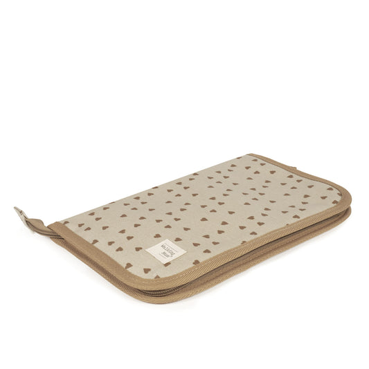 Libro nacimiento corazones Poppy Canela