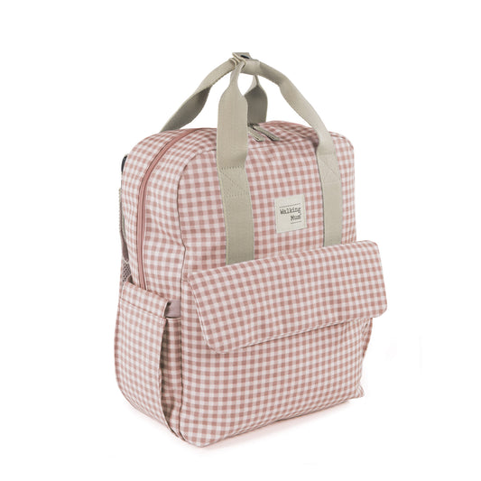 Mochila I Love Vichy rosa - Walking Mum