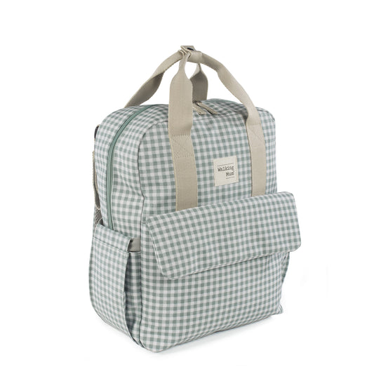 Mochila I Love Vichy verde - Walking Mum