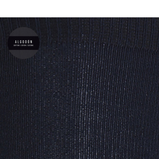 Calcetines de algodón lisos - Basix largos marino