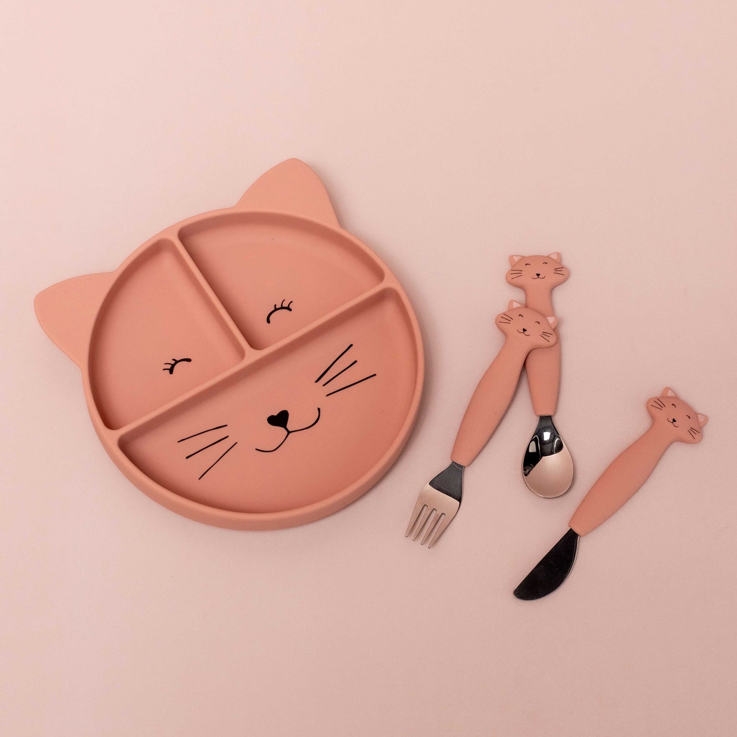 Plato dividido de silicona con ventosa Mrs. Cat - Trixie