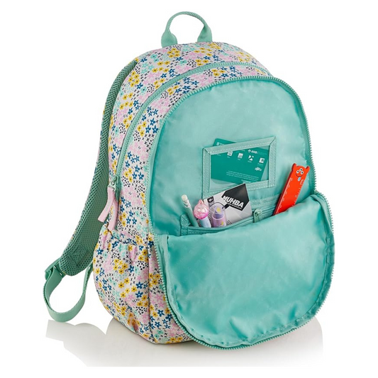 Mochila doble Lisboa reciclada Happy Flower - Miquelrius