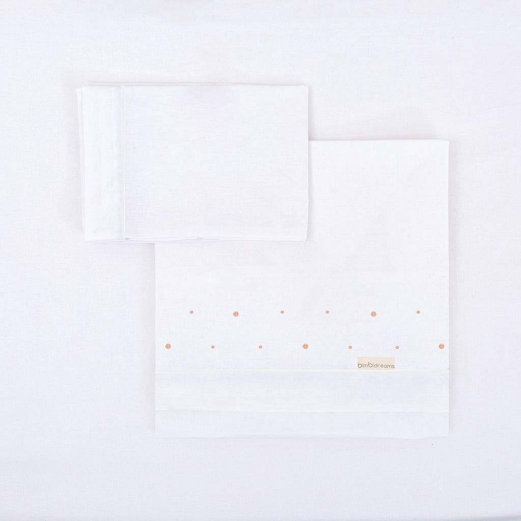 Juego sábanas Puntos rosa coche Bimbidreams