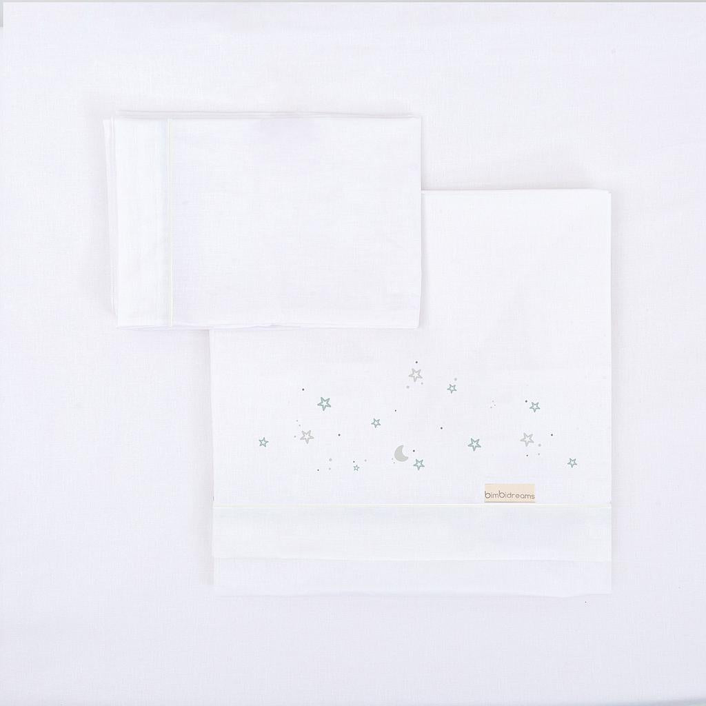 Juego sábanas Noche azul Minicuna Bimbidreams