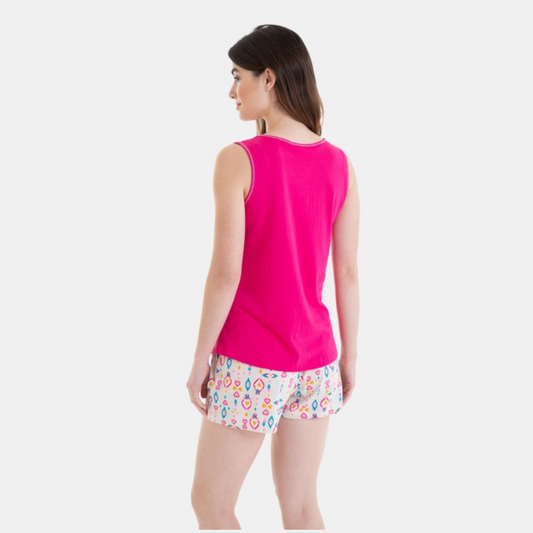 Pijama sin mangas corazones - Massana