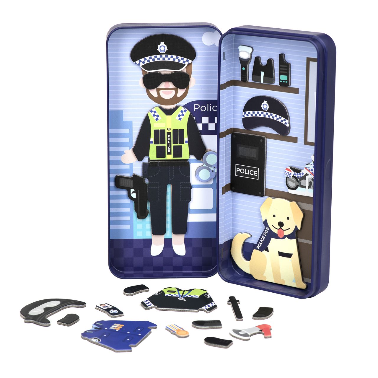 Puzzle caja magnética Policía MierEdu