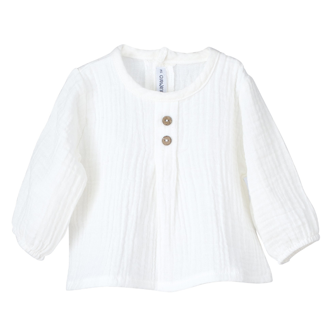 Camisa gasa blanca Puck - Calamaro