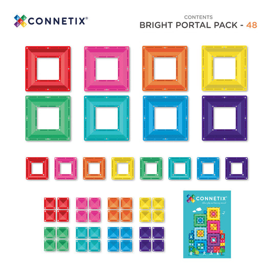 Bright Portal Pack 48 pc - Connetix