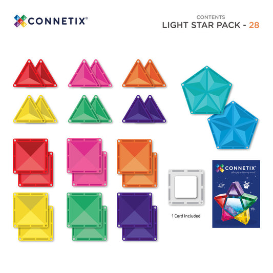 Light Star Pack 28 pc - Connetix