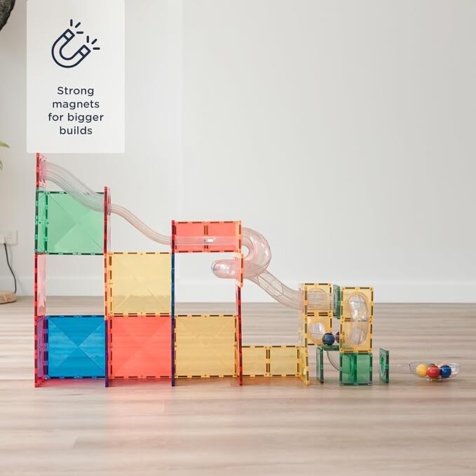 Rainbow Ball Run Expansion Pack 66 pc - Connetix