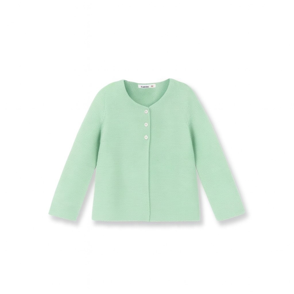 Chaqueta rebeca Mint cuello redondo - Babidu