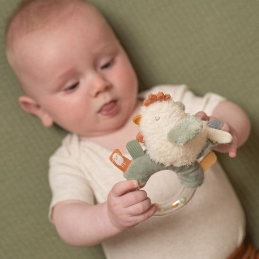 Sonajero anillo gallina Pequeña Granja - Little Dutch