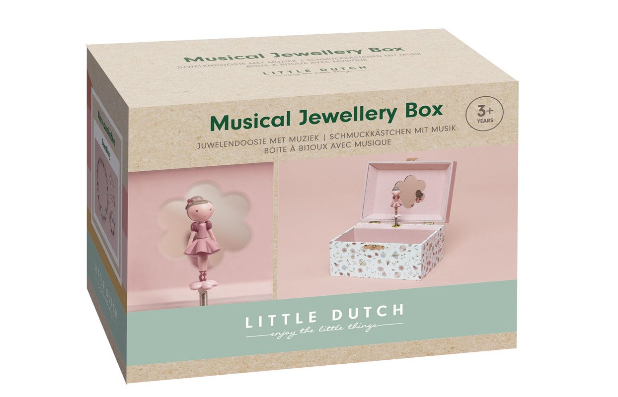Caja de música joyero Rosa - Little Dutch