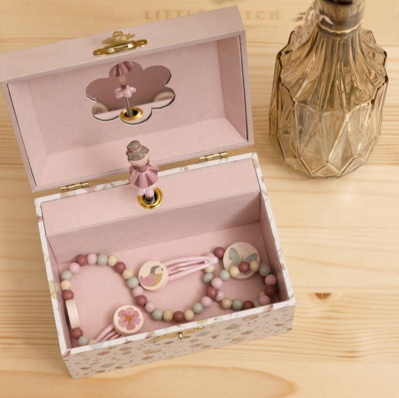 Caja de música joyero Rosa - Little Dutch