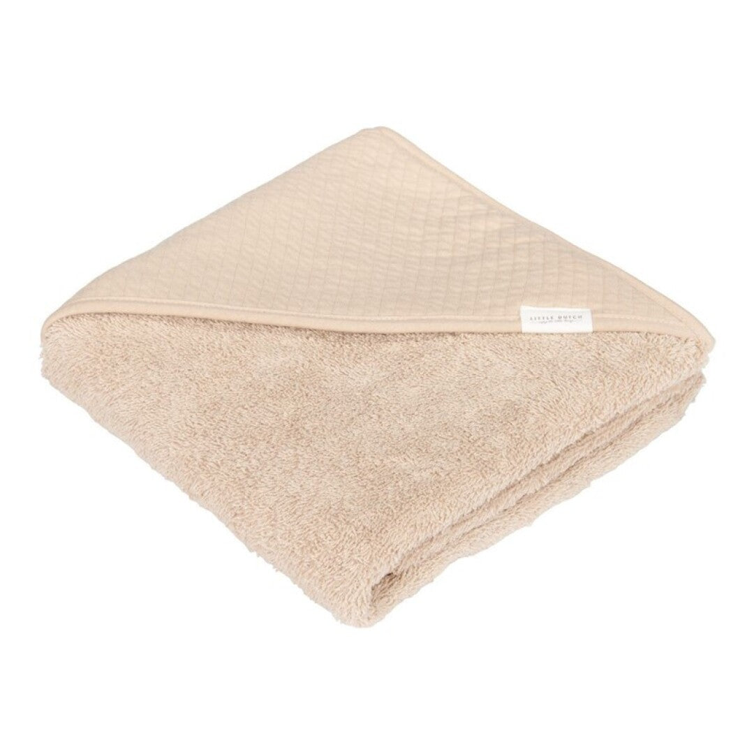 Toalla capa Puro Beige 75x75 - Little Dutch